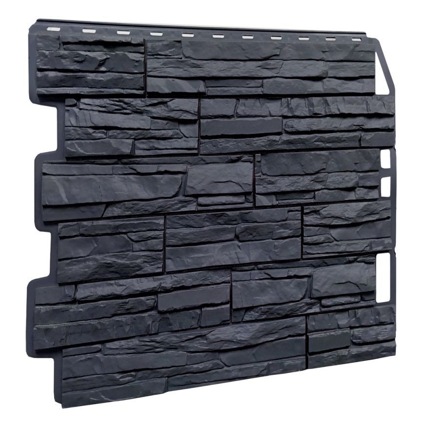 Фасадная панель FineBer Скол, Асфальт купить в Барнауле