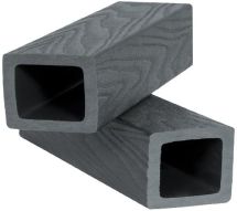 Балясина DPK Polivan SINGARAJA с 3D текстурой дерева, черного цвета.