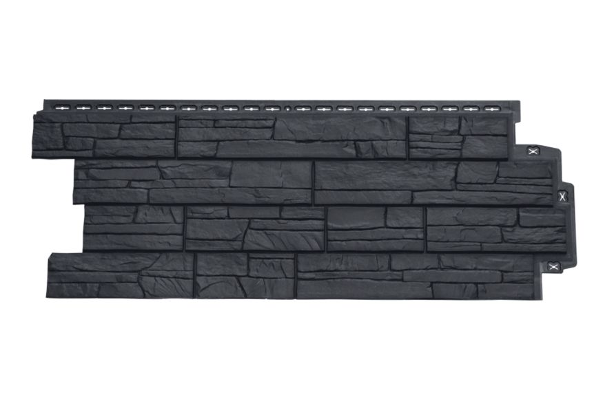 Фасадная панель Grand Line, Сланец Classic, Графит купить в Барнауле
