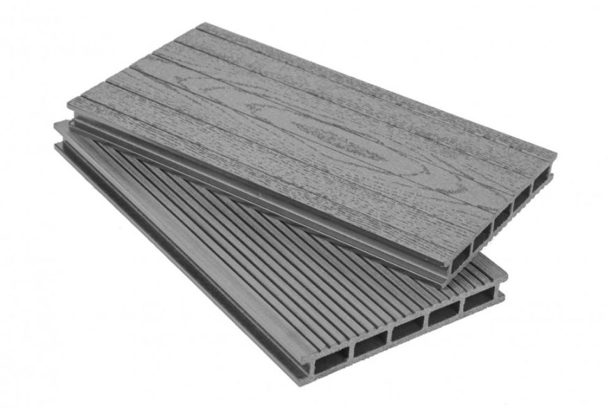 Террасная доска ДПК АЙ-ТЕХПЛАС 160х22 серый цвет купить в Барнауле