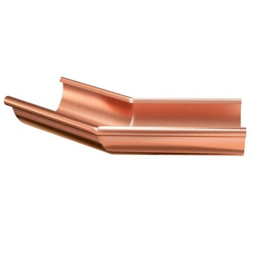 Угол желоба внешний 135°, Aquasystem, Медь 150/100 купить в Барнауле