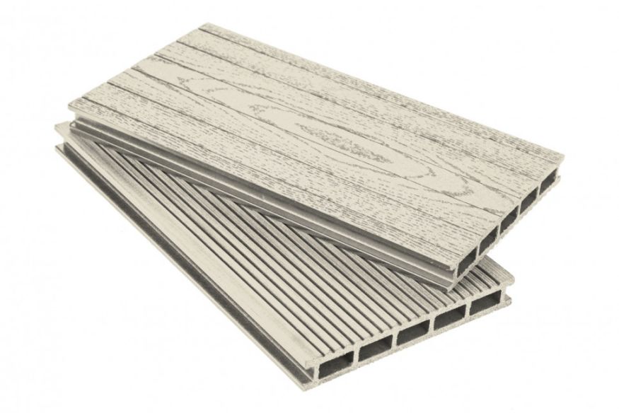 Террасная доска ДПК АЙ-ТЕХПЛАС 160x22 в цвете слоновая кость. купить в Барнауле