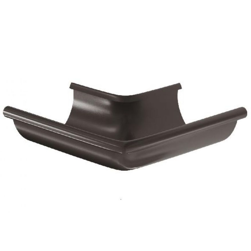 Угол желоба внешний 90°, Aquasystem, RR 32 Тёмно-коричневый 150/100 купить в Барнауле