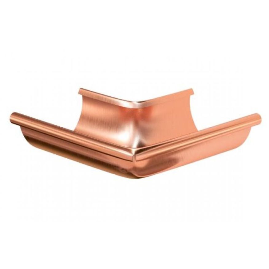 Наружный угол желоба 90°, Aquasystem, Медь 150/100 купить в Барнауле