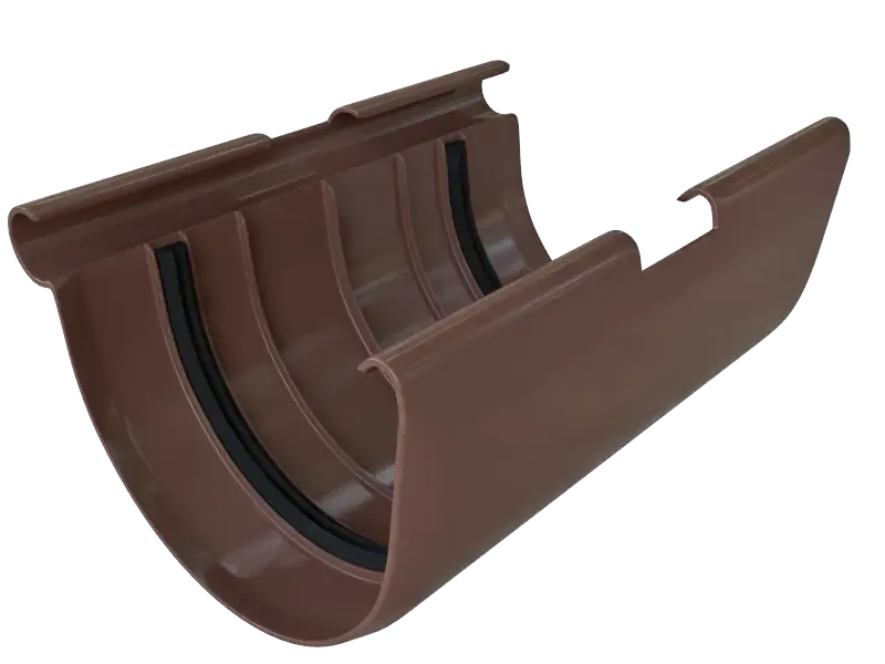 Муфта для желоба Альта-Профиль, цвет Коричневый Элит. купить в Барнауле