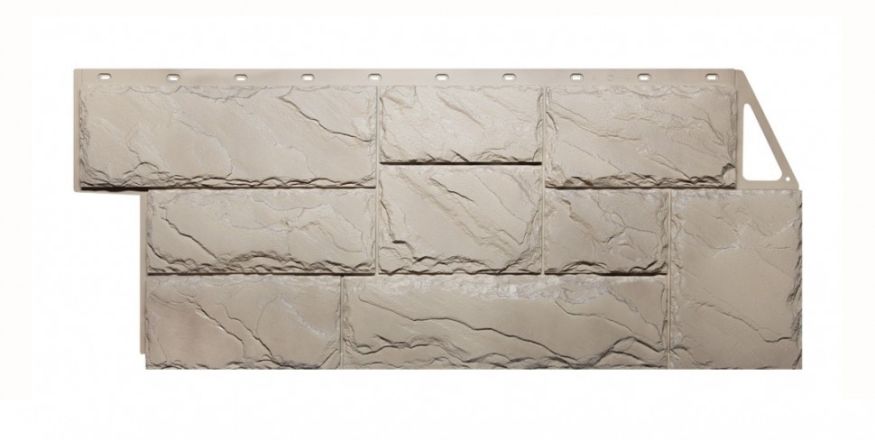 Фасадные панели Fineber, Крупный камень, Цвет песочный. купить в Барнауле