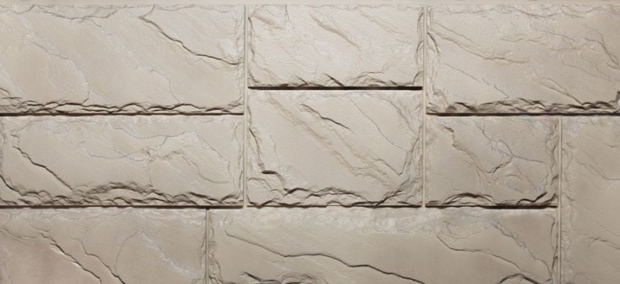 Фасадные панели Fineber, Крупный камень, Цвет песочный. купить в Барнауле