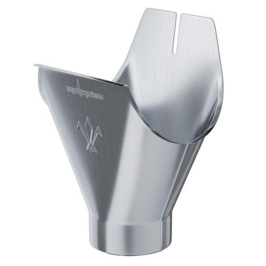 Воронка желоба оцинкованная Aquasystem 125/90 купить в Барнауле