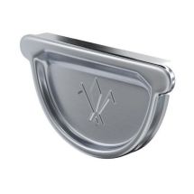 Универсальная заглушка с резиновым уплотнителем Aquasystem, оцинкованная, 125/90.