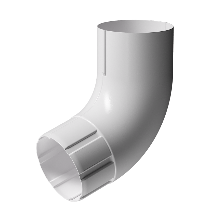 Колено для водосточной трубы 72˚, Docke Stal Premium, цвет Пломбир купить в Барнауле