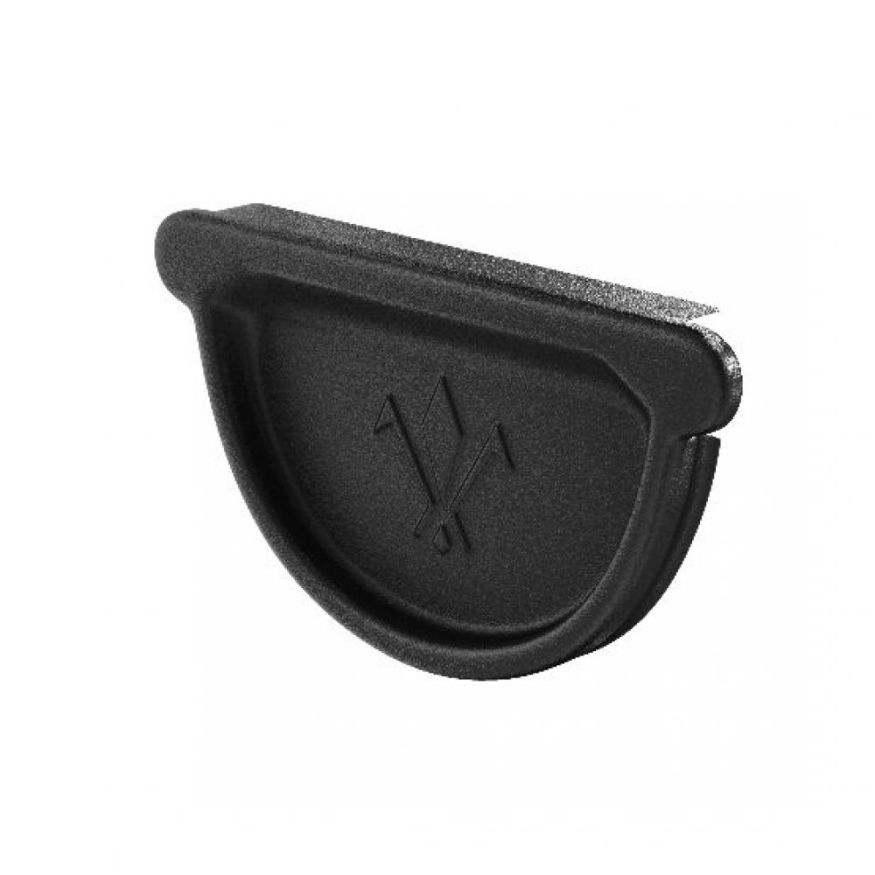 Заглушка Aquasystem универсальная с резиновым уплотнителем, RAL 9005 Черный 125/90 купить в Барнауле