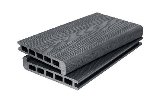 Ступень 3D GardenParkett с текстурой дерева в цвете графит купить в Барнауле