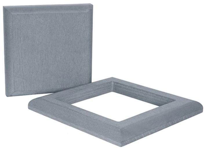 Комплект крышка и юбка ДПК для столба Polivan SINGARAJA серый цвет купить в Барнауле