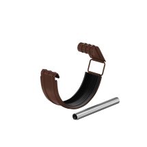 Соединитель желоба в комплекте Aquasystem, RAL 8017 Тёмно Коричневый 150/100