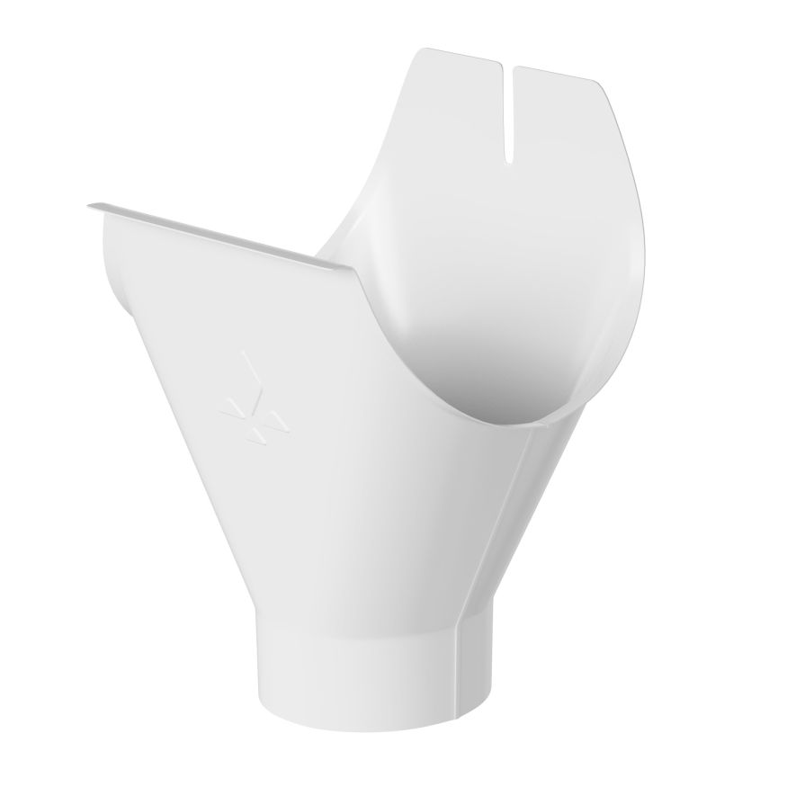 Воронка желоба Aquasystem, PU MATT, RAL 9003 Белый 150/100 купить в Барнауле