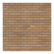 Битумная фасадная плитка Технониколь HAUBERK кирпич Песчаный, 2 кв.м.