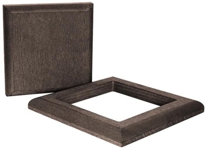 Комплект крышка и юбка ДПК для столба Polivan SINGARAJA коричневый темный. купить в Барнауле