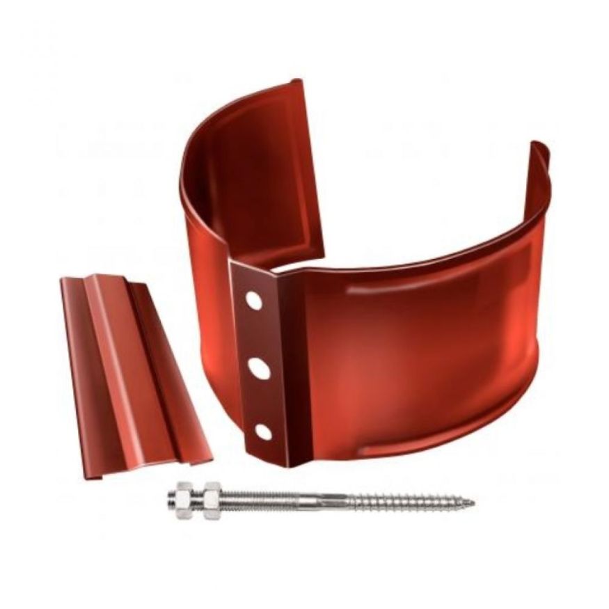 Кронштейн для трубы на кирпич, Grand Line, цвет Кирпичный (RAL 8004) купить в Барнауле