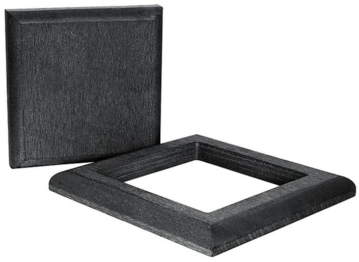 Комплект черной крышки и юбки ДПК для столба Polivan SINGARAJA купить в Барнауле