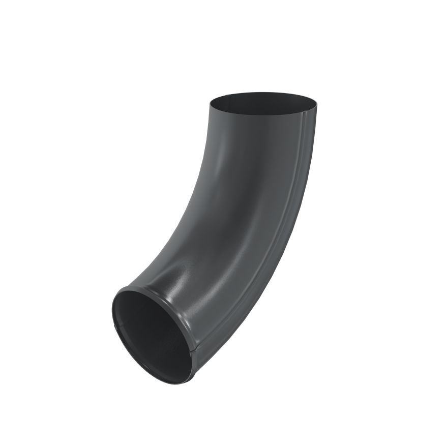 Отвод трубы Aquasystem, RAL 7024 Тёмно-серый 125/90 купить в Барнауле