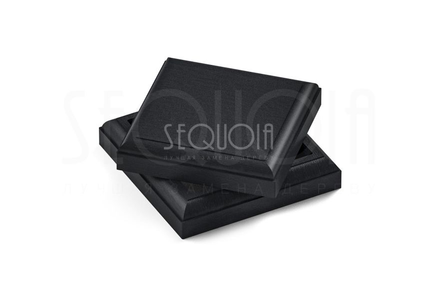 Комплект крышка и юбка для столба SEQUOIA BLACK купить в Барнауле