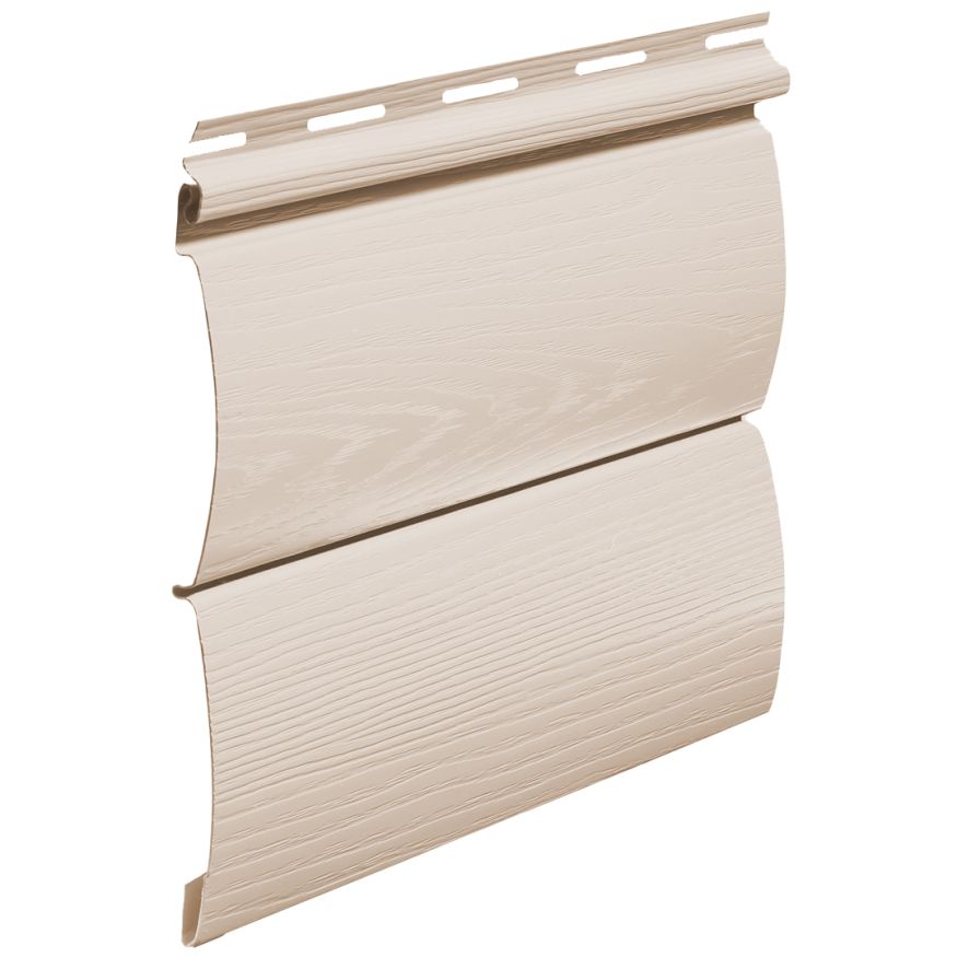 Виниловый сайдинг Fineber, BLOCKHOUSE, Цвет слоновой кости. купить в Барнауле