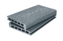 Ступень 3D GardenParkett с древесной текстурой, Серый цвет