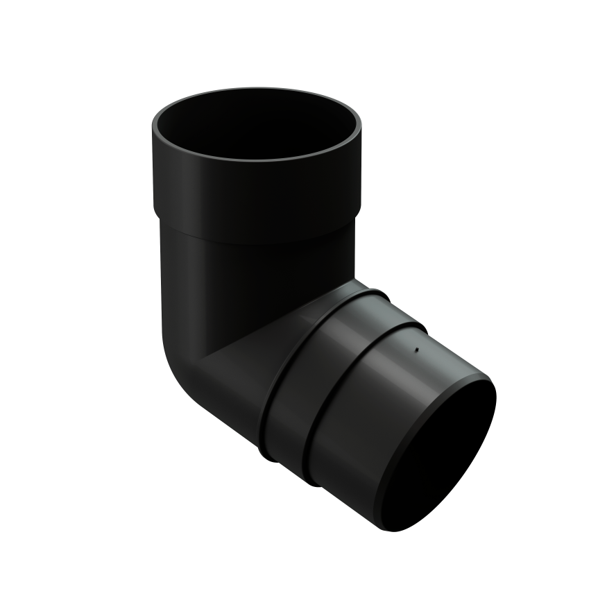 Колено 45˚ для водосточной трубы Docke Premium, Карбон купить в Барнауле