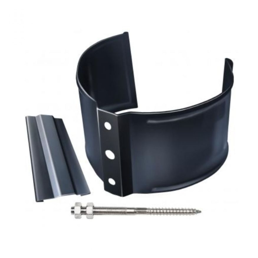 Кронштейн для трубы (для кирпичной стены), Grand Line, Серый (RAL 7024) купить в Барнауле