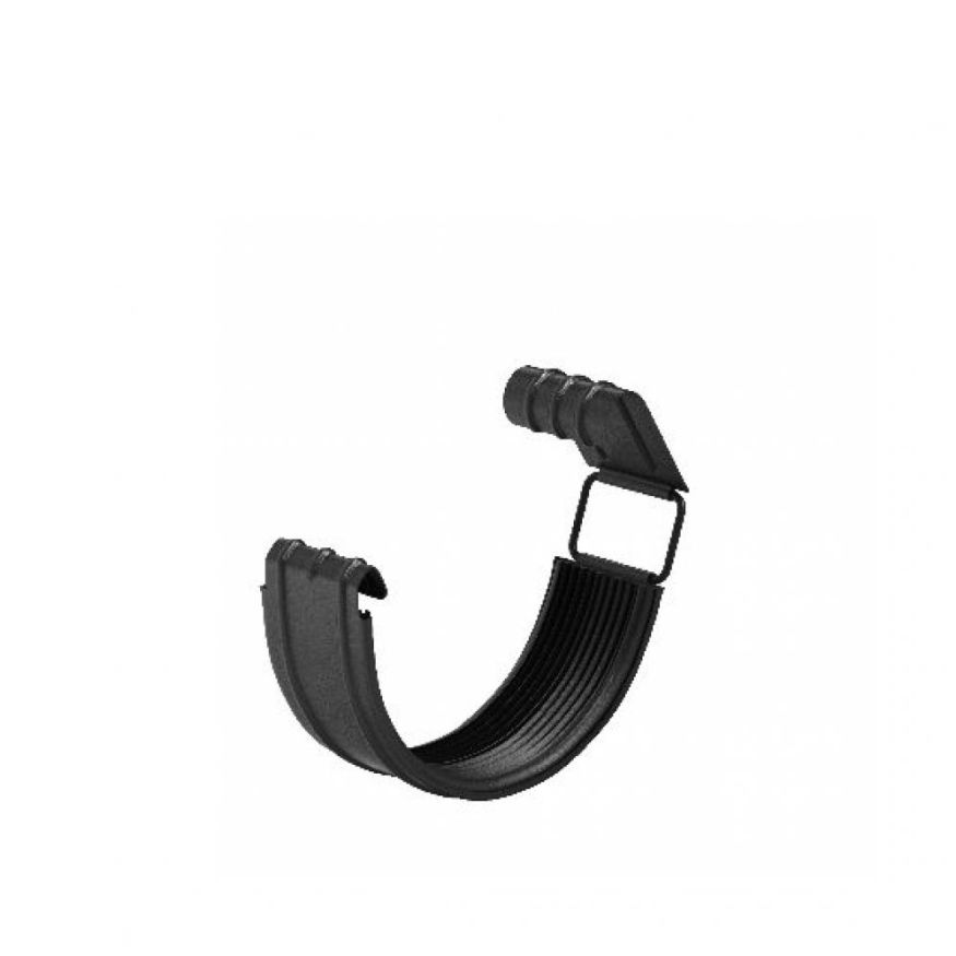 Соединитель желоба с резиновым уплотнителем Aquasystem, черный RAL 9005, 125/90 купить в Барнауле