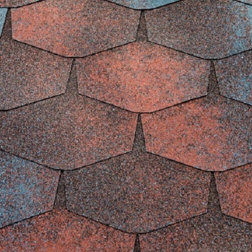 Гибкая черепица KATEPAL FORTE Ямайка серый с красным купить в Барнауле