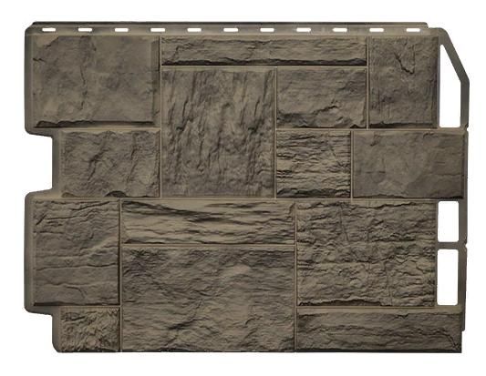 Фасадная панель Фасайдинг Дачный Туф 3D Серый купить в Барнауле