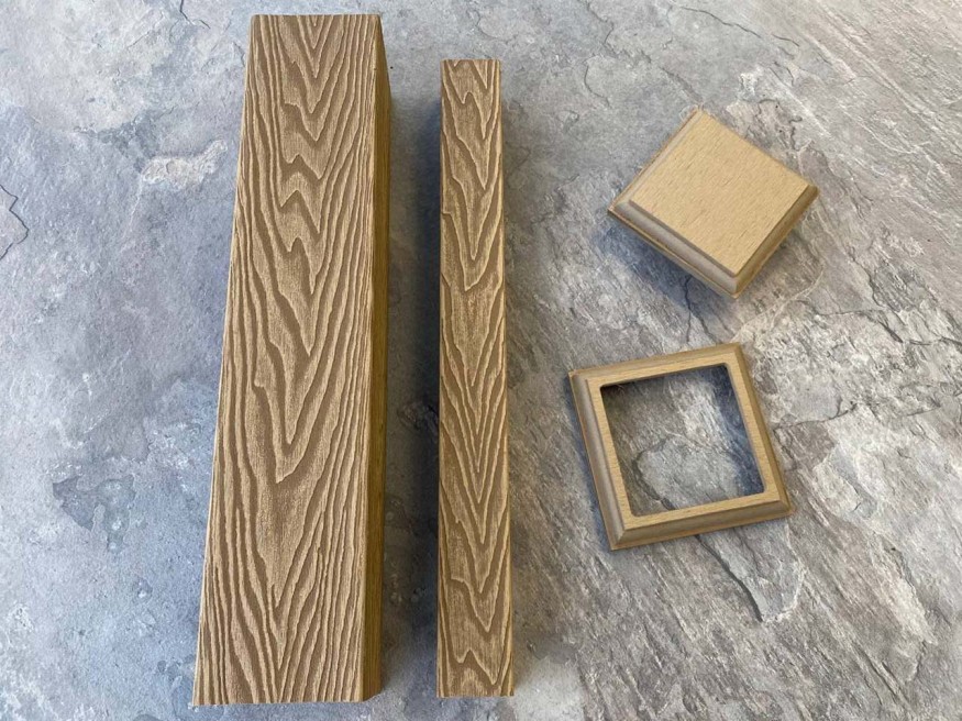 Столб для ограждения из ДПК EasyDecking, Wood-X, Дуб купить в Барнауле