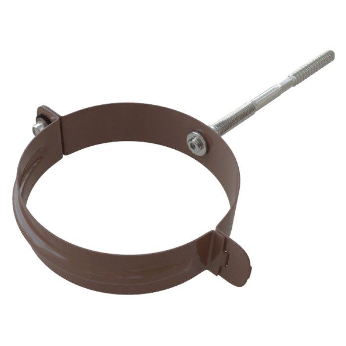 Металлический хомут для трубы, Альта-профиль, Коричневый Элит купить в Барнауле