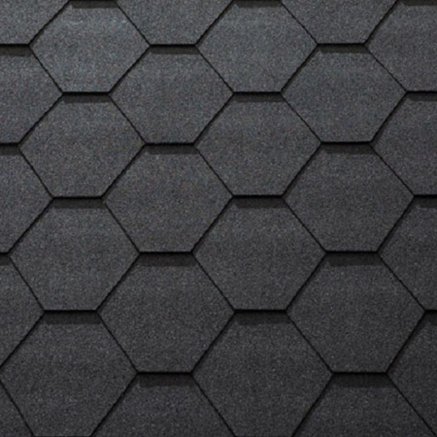 Гибкая черепица KATEPAL KL черного цвета купить в Барнауле