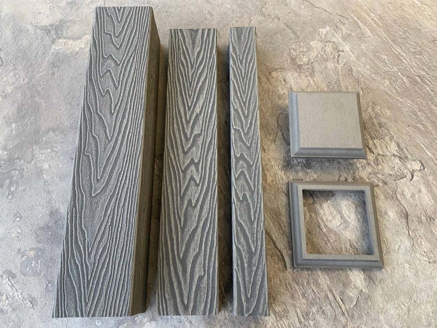 Столб для ограждения из ДПК EasyDecking, Wood-X, Серый купить в Барнауле