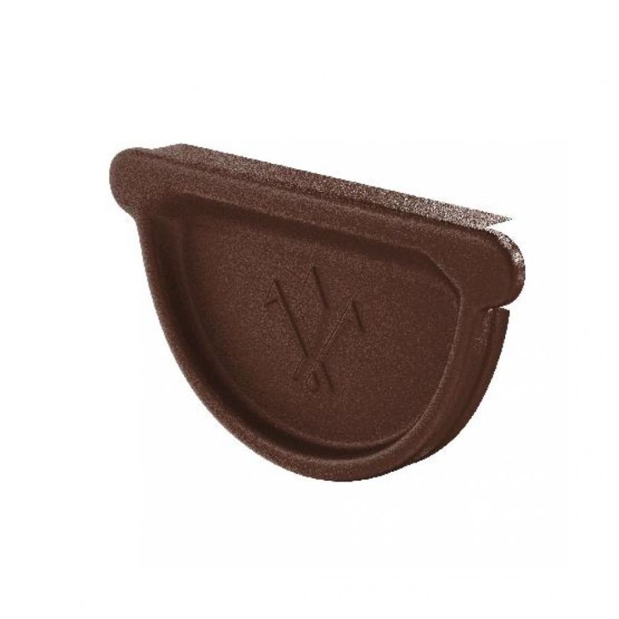 Универсальная заглушка с резиновым уплотнителем Aquasystem, RAL 8017, коричневая матовая, 125/90. купить в Барнауле