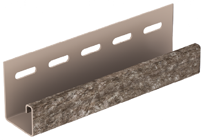 J-планка Ю-Пласт Стон Хаус Кварцит, Коричневый купить в Барнауле