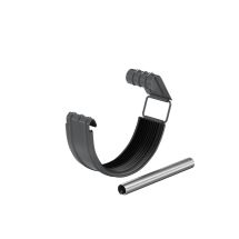 Соединитель желоба в комплекте Aquasystem, PU MATT, RAL 7024 Тёмно-серый 125/90