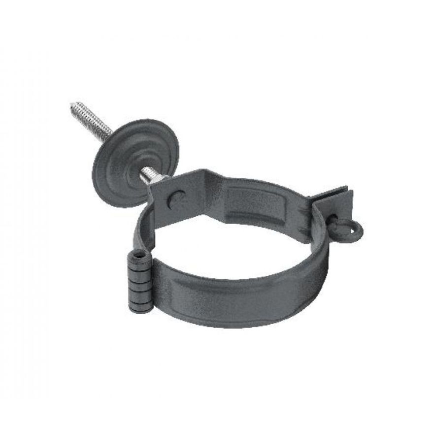 Декоративный хомут для трубы Aquasystem RR 23 Маренго matt 150/100 с комплектом крепления купить в Барнауле