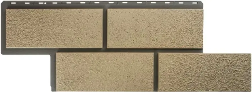 Фасадная панель Альта-Профиль Неаполитанский камень Слоновая Кость купить в Барнауле