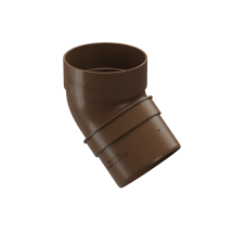 Колено водостока под углом 45˚, Docke Standard, Цвет: светло-коричневый