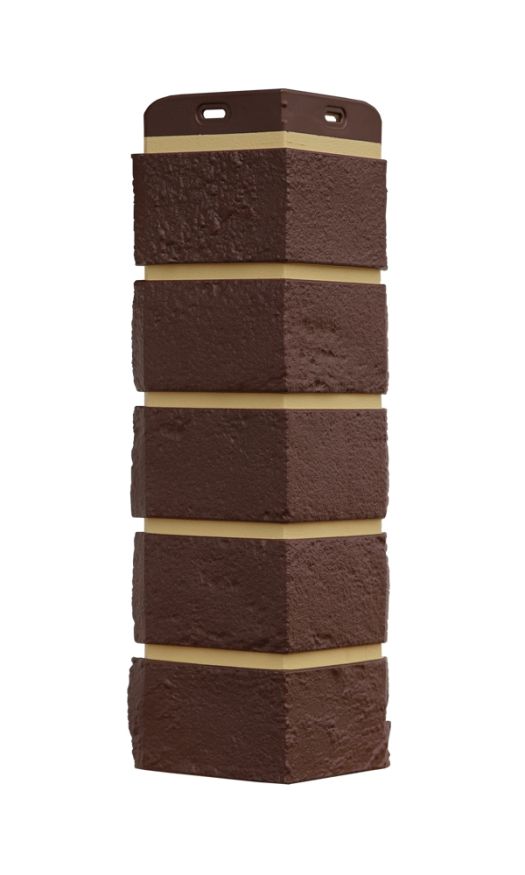 Угол наружный Grand Line, Состаренный кирпич Design Plus, Каштан (Песочный шов) купить в Барнауле