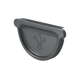 Заглушка универсальная с резиновым уплотнителем Aquasystem, RAL 7024 Тёмно-серый 150/100