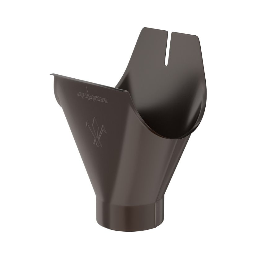Воронка желоба Aquasystem, PU MATT, RAL 8017 Темно Коричневый 125/90 купить в Барнауле