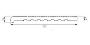 Ступени из ДПК WOODVEX Select в цвете Венге купить в Барнауле