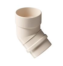 Колено водосточное 45˚ Docke Lux, Латте