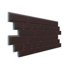 Фасадная термопанель Доломит Кирпич 20мм, Коричневый