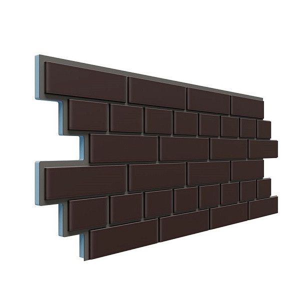 Фасадная термопанель Доломит Кирпич 20мм, Коричневый купить в Барнауле