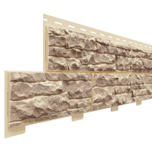 Фасадная панель Доломит, Скалистый риф Люкс, Янтарь